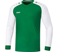 JAKO Champ 2.0 LA, Maglietta Bambini, Sport Verde/Bianco, 140