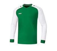 JAKO Champ 2.0 LA, Maglietta Bambini, Sport Verde/Bianco, 152
