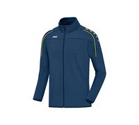 JAKO Classico mit Durchgehendem RV, Giacca da Allenamento Uomo, Nightblue/Citro, 3XL