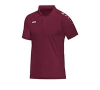 JAKO Classico, Polo Uomo, Bordeaux, XXL