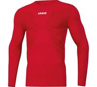 JAKO Comfort 2.0, Maniche Lunghe. Bambini, Rosso Sportivo, XXS
