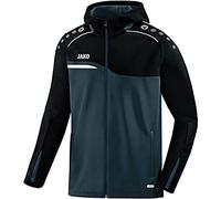 JAKO Competition 2.0 - Giacca con cappuccio da uomo, Uomo, Giacca con cappuccio Competition 2.0, 6818, antracite/nero, 128