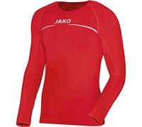 JAKO, Confortevole Maglia a Maniche Lunghe, Bambini, 6452, Rot, 116/128