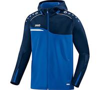 Jako Donna Competition 2.0 Giacca con Cappuccio, Donna, 6818, Royal/Marine, 42