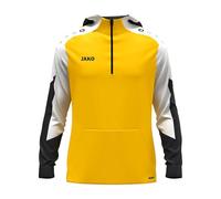 JAKO Felpa con Cappuccio Unisex Dynamic, Giallo/Bianco/Nero, S