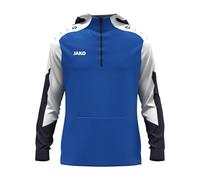 JAKO Felpa con Cappuccio Unisex Dynamic, Royal/Bianco/Marine, 3XL