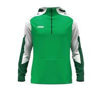 JAKO Felpa con Cappuccio Unisex Dynamic, Verde/Bianco/Verde Scuro, XXL