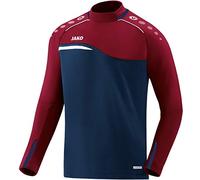 JAKO Felpa da Uomo Competition 2.0 Competition 2.0, Uomo, 8818, Marine/Rosso Scuro, 128