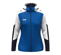JAKO Giacca con cappuccio da donna Dynamic, royal/bianco/marine, M