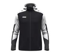 JAKO Giacca con cappuccio unisex Dynamic, nero/bianco/antracite, S