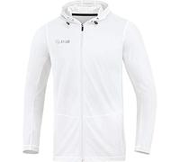 JAKO Giacca con cappuccio unisex per bambini Run 2.0, Unisex - Bambini, Con cappuccio, 6875, bianco, 152