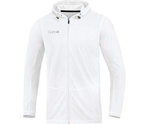 JAKO Giacca con cappuccio unisex per bambini Run 2.0, Unisex - Bambini, Con cappuccio, 6875, bianco, 152
