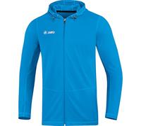 JAKO Giacca con cappuccio unisex per bambini Run 2.0, Unisex - Bambini, Con cappuccio, 6875, Blu, 128