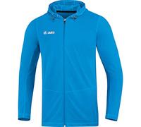 JAKO Giacca con cappuccio unisex per bambini Run 2.0, Unisex - Bambini, Con cappuccio, 6875, Blu, 140
