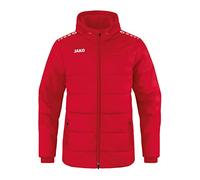 JAKO Giacca da Coach Team con Cappuccio Allenatore, Colore: Rosso, L Uomo
