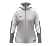JAKO Giacca da donna con cappuccio Dynamic, grigio chiaro/bianco/grigio, XL