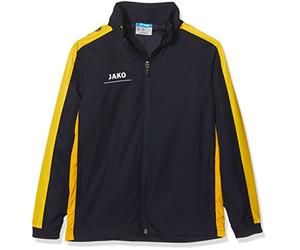 JAKO Giacca da Presentazione Striker per Bambini, Bambini, Präsentationsjacke Striker, Marine/Gelb