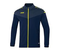 JAKO Giacca da uomo Champ 2.0 in poliestere, Uomo, Giacca in poliestere., 9320, Blu marino/blu scuro/giallo fluo, S