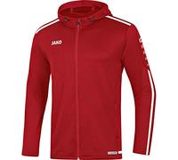 JAKO Giacca da uomo Striker 2.0 con cappuccio, Uomo, Con cappuccio, 6819, peperoncino rosso/bianco, 3XL