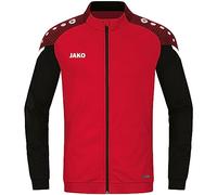 JAKO Giacca in Poliestere Performance, Rosso/Nero, 152 Unisex-Bambini e Ragazzi