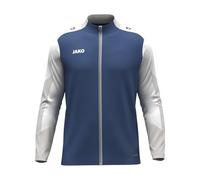 JAKO Giacca unisex in poliestere Dynamic, blu notte/bianco/grigio chiaro, L