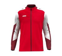 JAKO Giacca unisex in poliestere Dynamic, rosso/bianco/rosso scuro, M