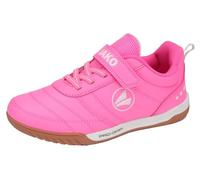 JAKO J-Sh Pass Ev, Scarpe da Ginnastica per Ambienti Interni, Rosa Fluo, Bianco, 38 EU