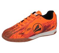 JAKO J-Si Stepover, Scarpe da Ginnastica per Ambienti Interni, Neon Orange Jet Black, 41 EU