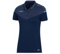 JAKO Champ 2.0, Polo Donna, Blu Marino/Blu Scuro, 34