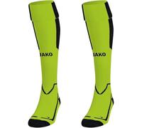 JAKO Lazio - Calzettoni, Unisex, 3866, Verde Fluo/Nero, 2 (31-34)