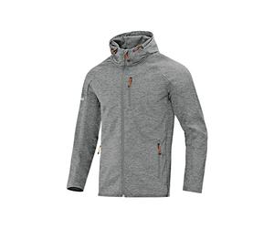 JAKO Light Softshelljacke, Giacca Softshell da Uomo, Grigio mélange, M