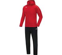 JAKO M9650 - Tuta da Uomo Classico con Cappuccio, Taglia XL, Colore: Rosso