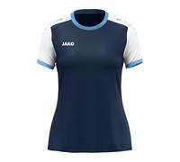 JAKO Maglia da Donna Dynamic, a Maniche Corte, Blu Navy/Bianco/Skyblue, M