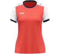 JAKO Maglia da Donna Dynamic, a Maniche Corte, Corallo/Bianco/Marine, M