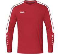 JAKO Maglia a Maniche Corte Power Portiere, Colore: Rosso, 128 Unisex-Bambini e Ragazzi