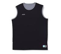 JAKO Maglia da Uomo Change 2.0 Reversibile, Nero/Grigio Pietra, L