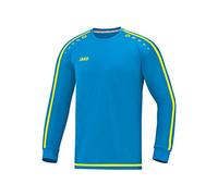JAKO Maglia da Uomo Striker 2.0 La, Uomo, Maglietta, 4319, Blu/Giallo Fluo, L
