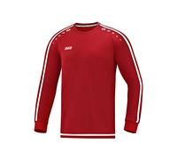 JAKO Maglia da Uomo Striker 2.0 La, Uomo, Maglietta, 4319, Peperoncino Rosso/Bianco, L