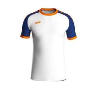 JAKO Maglia Iconic, Bianco/Blu Royal/Arancione Fluo, L Uomo