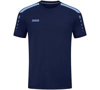 JAKO Maglia Power a Maniche Corte, Marine/Blu Cielo, 4XL Uomo