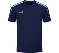 JAKO Maglia Power a Maniche Corte, Marine/Blu Cielo, 4XL Uomo