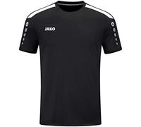 JAKO Maglia Power a Maniche Corte, Nero, S Uomo