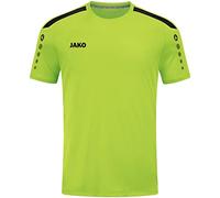 JAKO Maglia Power a Maniche Corte, Verde Fluo, 116 Unisex-Bambini e Ragazzi
