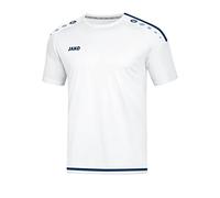 JAKO Maglia Unisex per Bambini Striker 2.0 KA, Unisex - Bambini, Maglietta, 4219, Bianco/Navy, 116