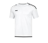 JAKO - Maglia Unisex per Bambini Striker 2.0 KA, Unisex - Bambini, Maglietta, 4219, Bianco/Nero, 140