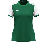 JAKO Maglietta da Donna Dynamic, a Maniche Corte, Verde Scuro/Bianco/Verde, XL