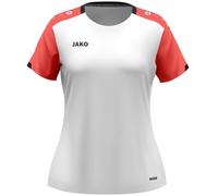 JAKO Maglietta da Donna Dynamic, Bianco/Corallo/Marine, S