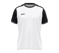 JAKO Maglietta Unisex Dynamic, a Maniche Corte, Bianco/Nero/Antracite, XL