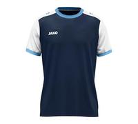 JAKO Maglietta Unisex Dynamic, a Maniche Corte, Blu Navy/Bianco/Skyblue, XL