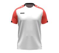 JAKO Maglietta Unisex Dynamic, Bianco/Corallo/Blu Marino, Taglia L